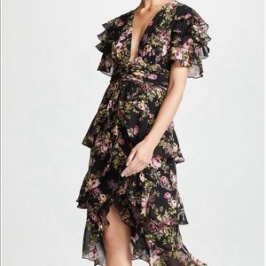 Like new condition Wayfair black floral dress
